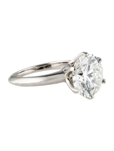 Pre-owned Tiffany & Co Platinum 5.25ctw Diamond Engagement Ring In Multi