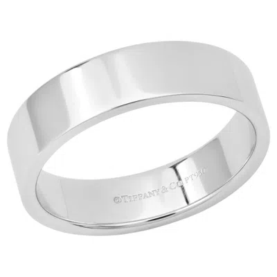 Pre-owned Tiffany & Co . Platinum 6mm Essential Flat Band Ring 10 In Multi
