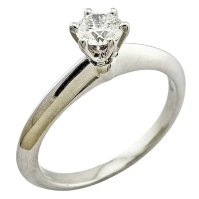 Pre-owned Tiffany & Co Platinum 950 Band Ring () In Silver
