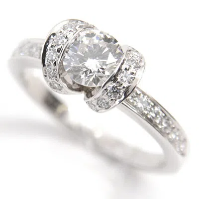 Pre-owned Tiffany & Co Platinum 950 Band Ring () In Silver