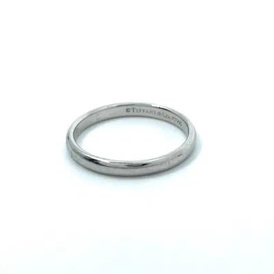 Pre-owned Tiffany & Co Platinum 950 Band Ring () In Silver