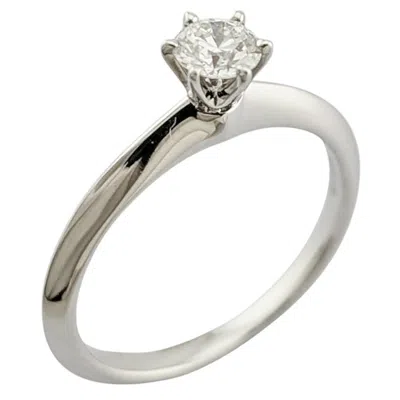 Pre-owned Tiffany & Co Platinum 950 Band Ring () In Silver