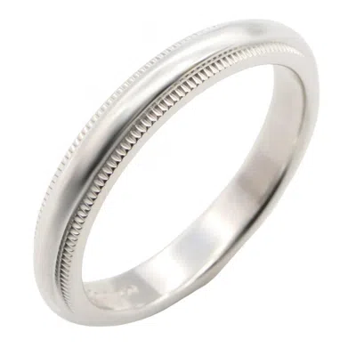 Pre-owned Tiffany & Co Platinum 950 Band Ring () In Silver