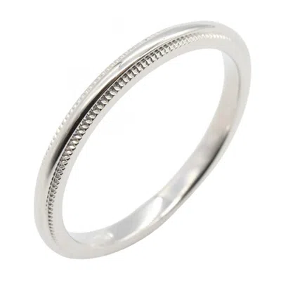Pre-owned Tiffany & Co Platinum 950 Band Ring () In Silver