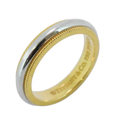 Pre-owned Tiffany & Co Platinum 950 Yellow Gold (18k) Band Ring () In Multi