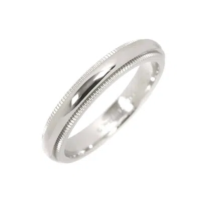 Pre-owned Tiffany & Co Platinum Band Ring () In Silver