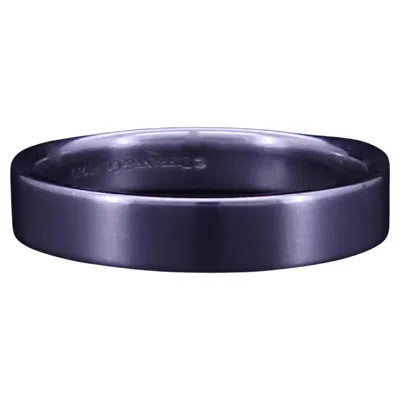 Pre-owned Tiffany & Co . Platinum Band Ring Straight Edge 4 Mm Wide In Multi