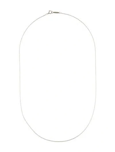 Pre-owned Tiffany & Co Platinum Chain Necklace, 18" In Multi