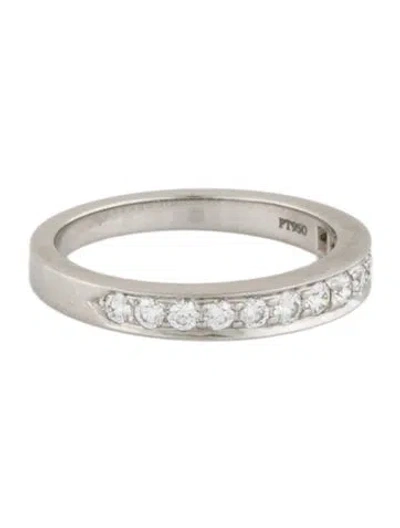 Pre-owned Tiffany & Co Platinum Diamond Band In Multi