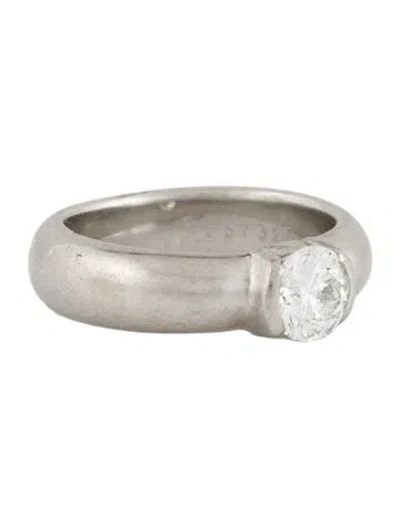 Pre-owned Tiffany & Co Platinum Diamond Band In Multi