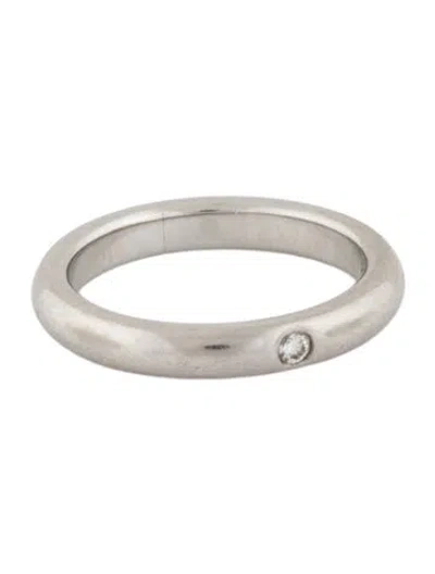 Pre-owned Tiffany & Co Platinum Diamond Band Ring In Multi