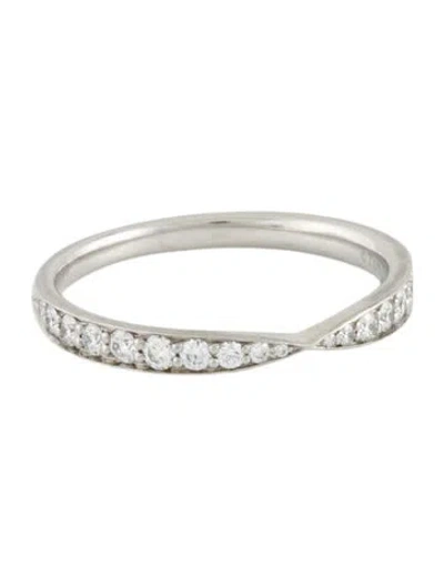 Pre-owned Tiffany & Co Platinum Diamond Band Ring In Multi