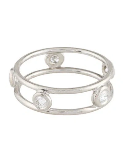 Pre-owned Tiffany & Co Platinum Diamond By The Yard Ring In Multi