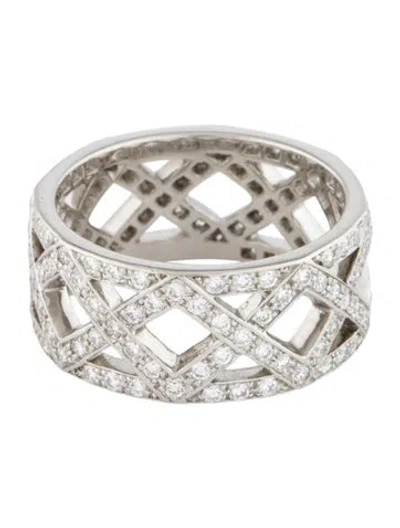 Pre-owned Tiffany & Co Platinum Diamond Celebration Braided Band In Multi