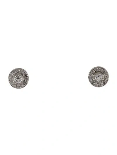 Pre-owned Tiffany & Co Platinum Diamond Circlet Stud Earrings In Multi