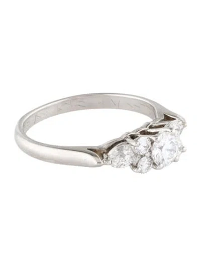 Pre-owned Tiffany & Co Platinum Diamond Cocktail Ring In Multi