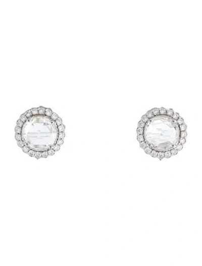 Pre-owned Tiffany & Co Platinum Diamond Enchant Stud Earrings In Multi