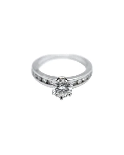 Tiffany & Co . Platinum Diamond Engagement Ring (authentic Pre-loved) In Metallic