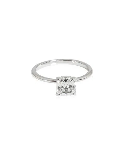 Tiffany & Co . Platinum Diamond Engagement Ring (authentic Pre-loved) In Metallic