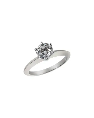Tiffany & Co . Platinum Diamond Engagement Ring (authentic Pre-loved) In Metallic