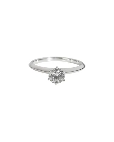 Tiffany & Co . Platinum Diamond Engagement Ring (authentic Pre-loved)