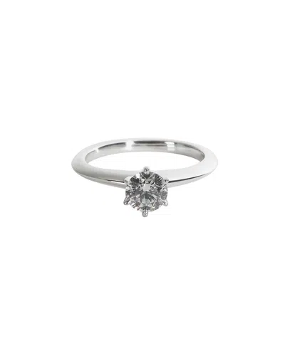 Tiffany & Co . Platinum Diamond Engagement Ring (authentic Pre-loved)