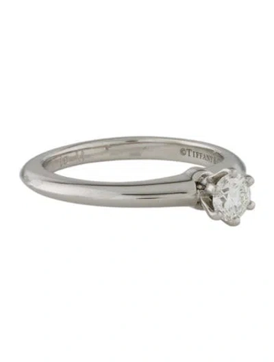 Pre-owned Tiffany & Co Platinum Diamond Engagement Ring In Multi