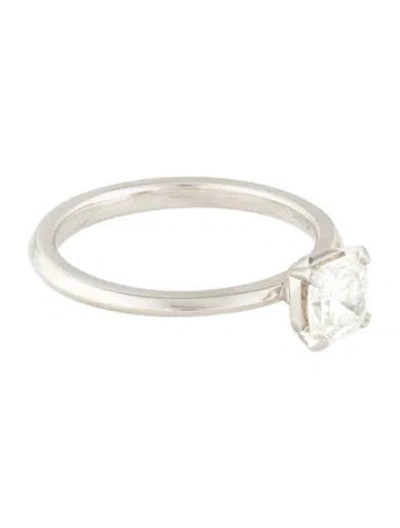 Pre-owned Tiffany & Co Platinum Diamond Engagement Ring In Multi