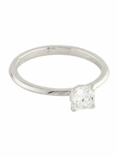 Pre-owned Tiffany & Co Platinum Diamond Engagement Ring In Multi
