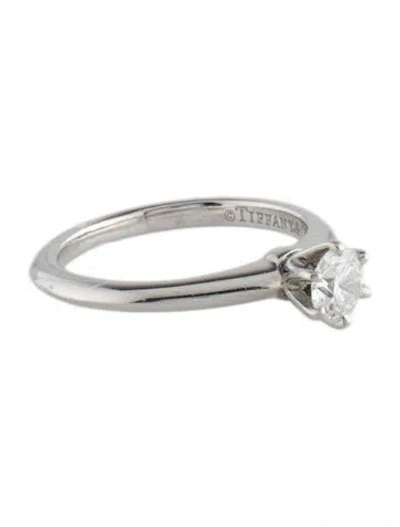 Pre-owned Tiffany & Co Platinum Diamond Engagement Ring In Multi
