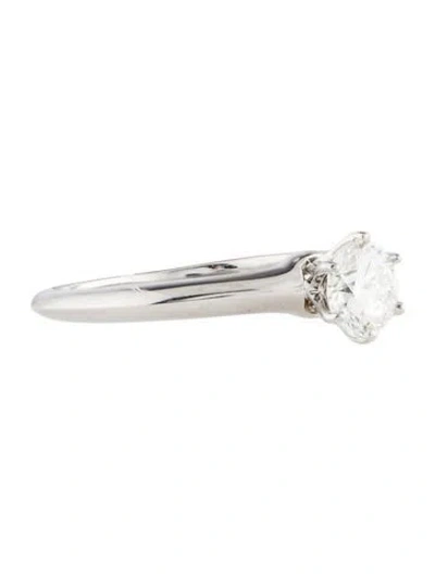 Pre-owned Tiffany & Co Platinum Diamond Engagement Ring In Multi