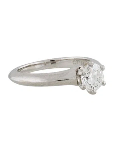 Pre-owned Tiffany & Co Platinum Diamond Engagement Ring In Multi