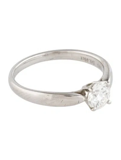 Pre-owned Tiffany & Co Platinum Diamond Engagement Ring In Multi