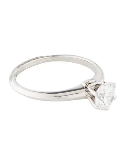 Pre-owned Tiffany & Co Platinum Diamond Engagement Ring In Multi