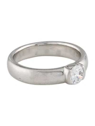 Pre-owned Tiffany & Co Platinum Diamond Engagement Ring In Multi