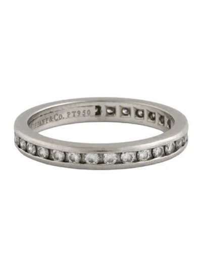 Pre-owned Tiffany & Co Platinum Diamond Eternity Band In Multi