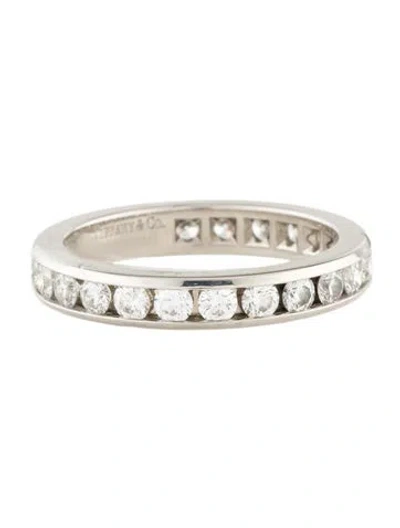Pre-owned Tiffany & Co Platinum Diamond Eternity Band In Multi