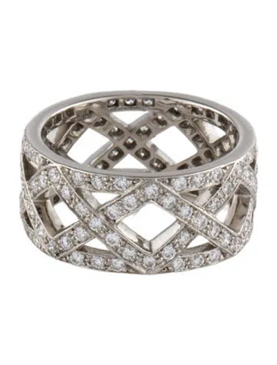 Pre-owned Tiffany & Co Platinum Diamond Eternity Band In Multi