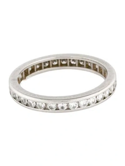 Pre-owned Tiffany & Co Platinum Diamond Eternity Band In Multi
