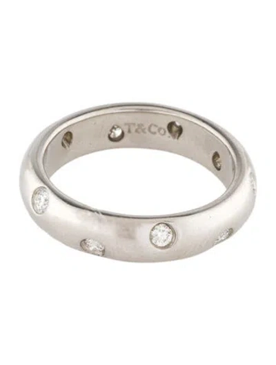 Pre-owned Tiffany & Co Platinum Diamond Etoile Band In Multi