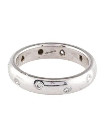 Pre-owned Tiffany & Co Platinum Diamond Etoile Band In Multi