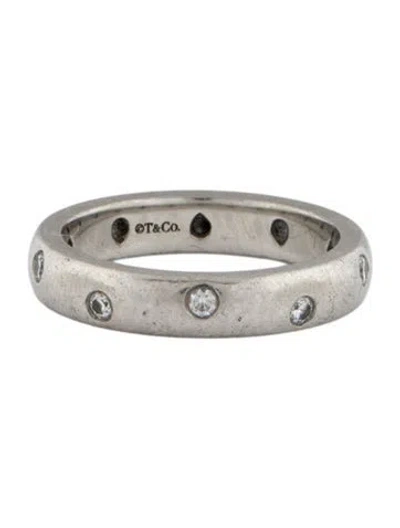 Pre-owned Tiffany & Co Platinum Diamond Etoile Band In Multi