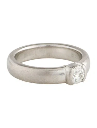 Pre-owned Tiffany & Co Platinum Diamond Etoile Engagement Ring In Multi