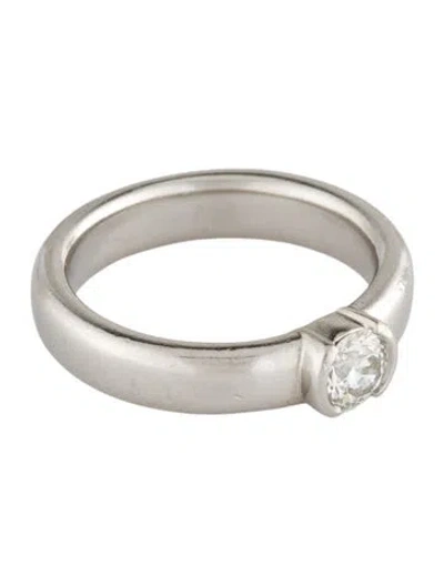 Pre-owned Tiffany & Co Platinum Diamond Etoile Engagement Ring In Multi