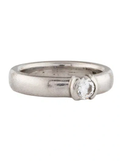 Pre-owned Tiffany & Co Platinum Diamond Etoile Engagement Ring In Multi