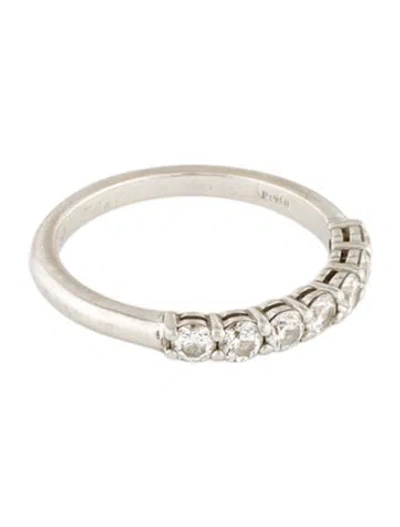 Pre-owned Tiffany & Co Platinum Diamond Forever Band In Multi