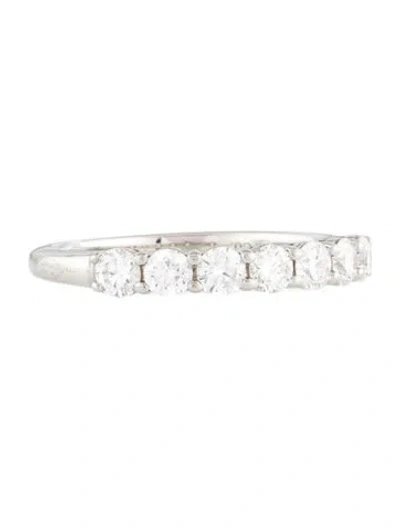 Pre-owned Tiffany & Co Platinum Diamond Forever Band In Multi