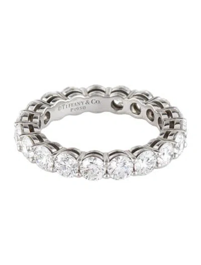 Pre-owned Tiffany & Co Platinum Diamond Forever Full Circle Eternity Band In Multi