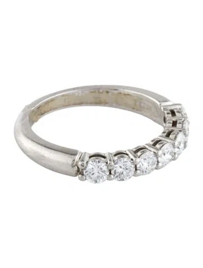 Pre-owned Tiffany & Co Platinum Diamond Forever Half-circle Band In Multi