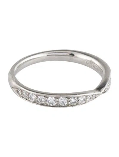 Pre-owned Tiffany & Co Platinum Diamond Harmony Band In Multi